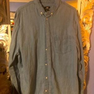 H&M dress jean shirt
